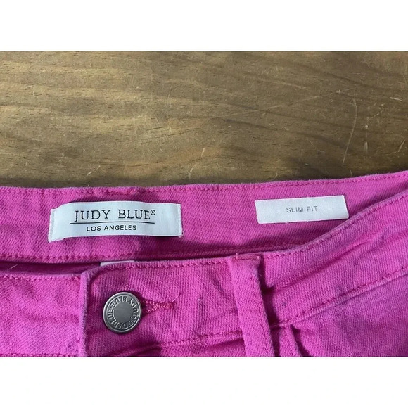 Judy Blue Womens Daphne High-Rise Slim Fit Jeans Size 9/29 Hot Pink - Picture 4 of 9